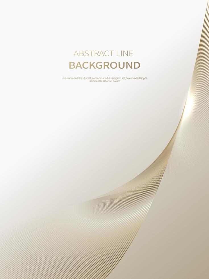 Abstract background of luxury gold lines, brochure, poster background vector