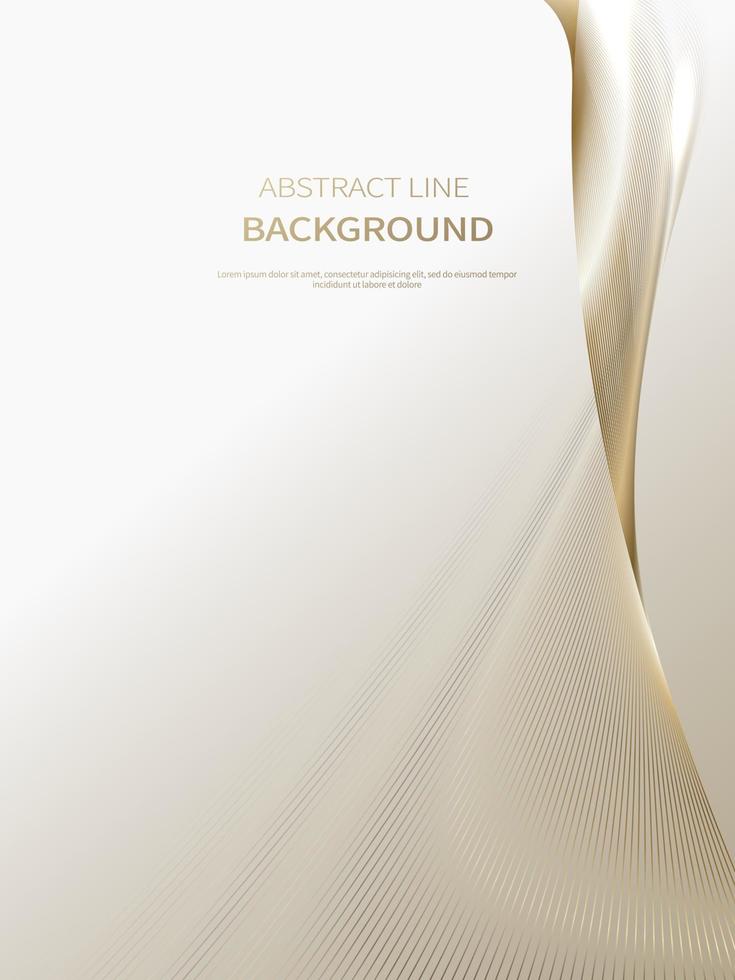 Abstract background of luxury gold lines, brochure, poster background vector