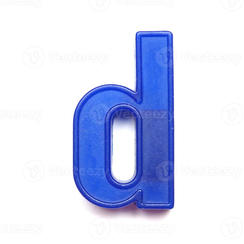 Magnetic lowercase letter D photo