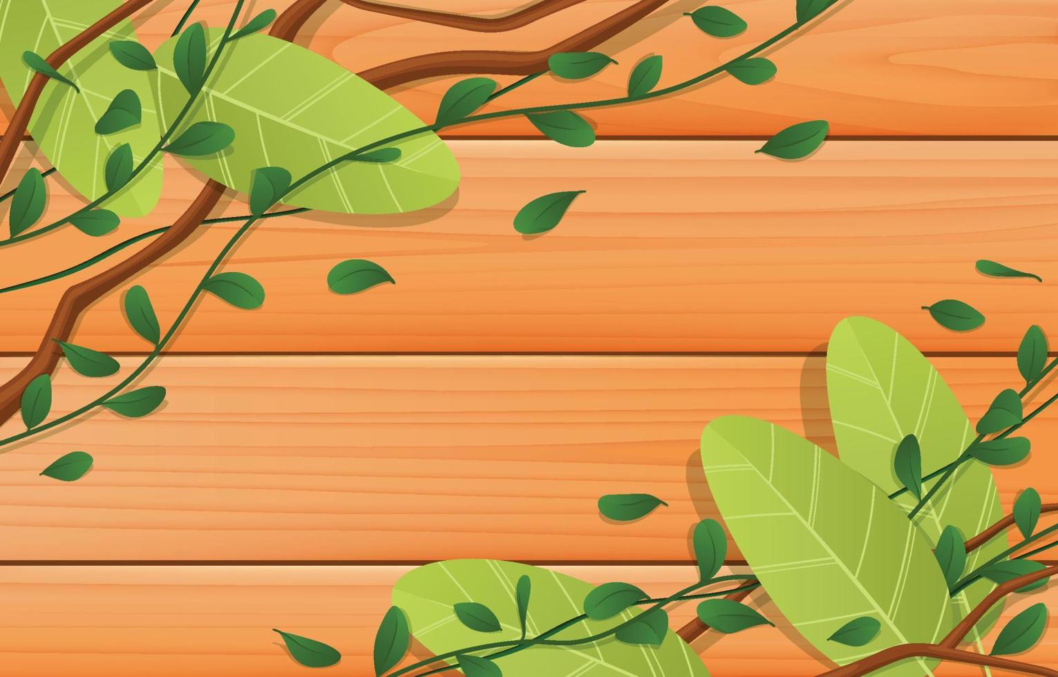 Floral and Wood Texture Background vector