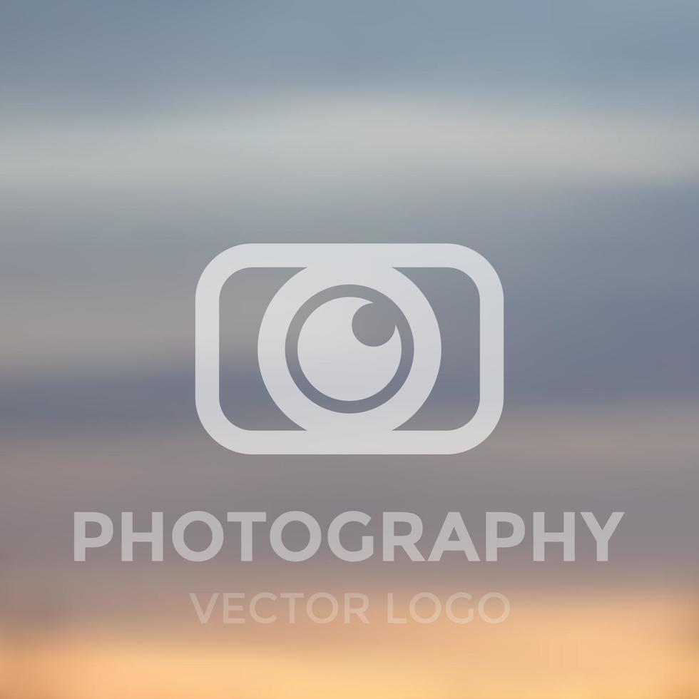 concepto de logotipo de fotografía, vector