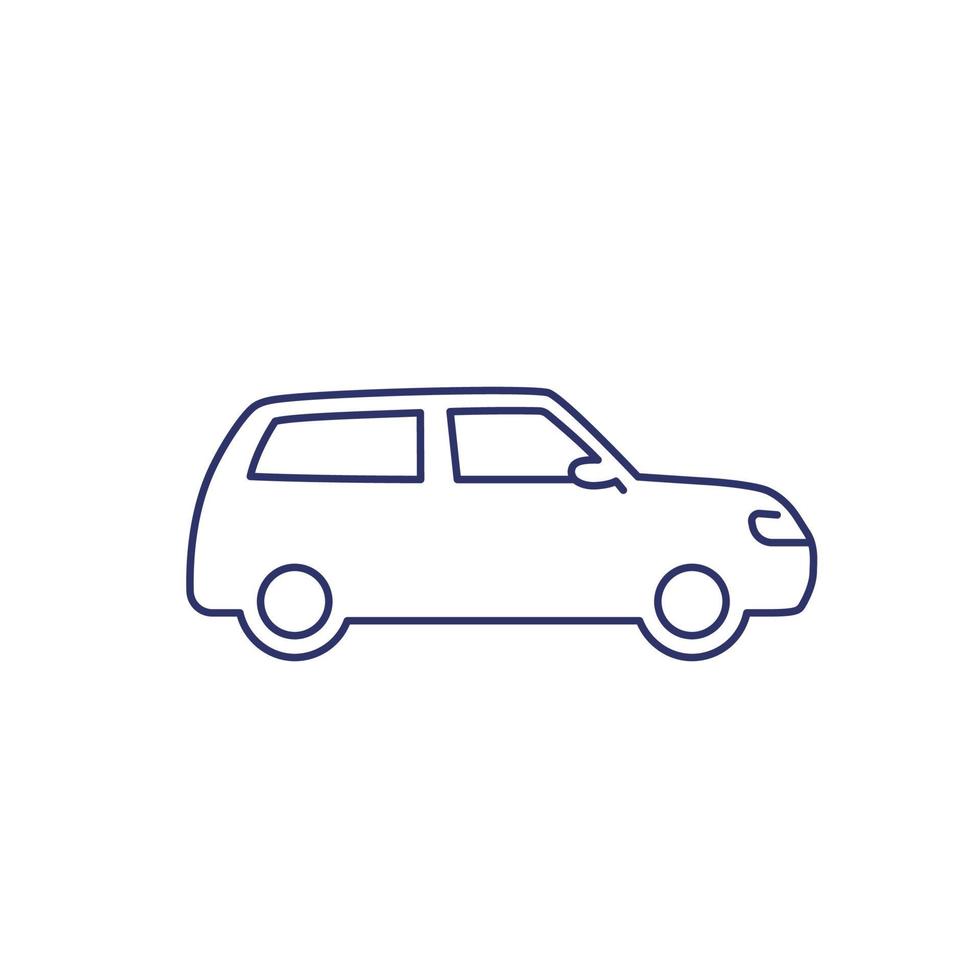universal car, automobile line icon vector