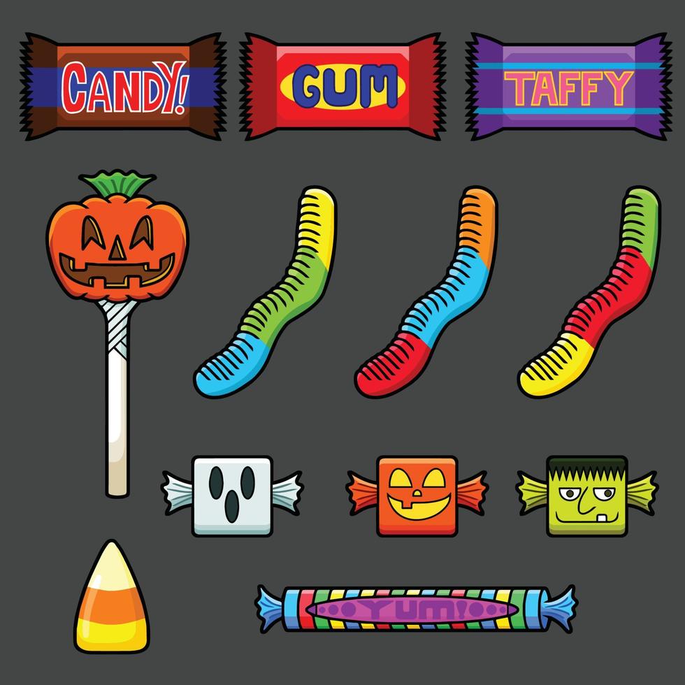 Halloween Candy Pack vector