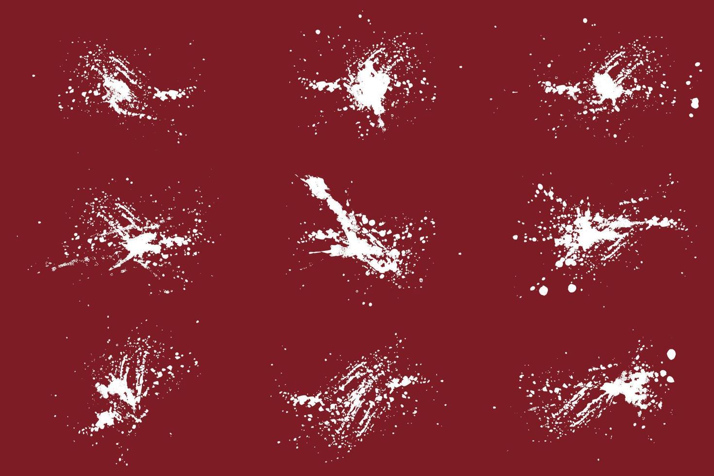 set of abstract grunge ink splat in vector eps 10