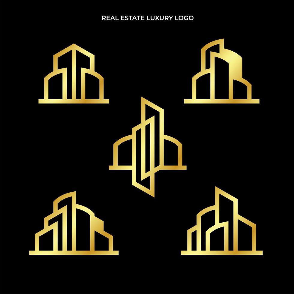 Real Estate Company Luxury Logo vector