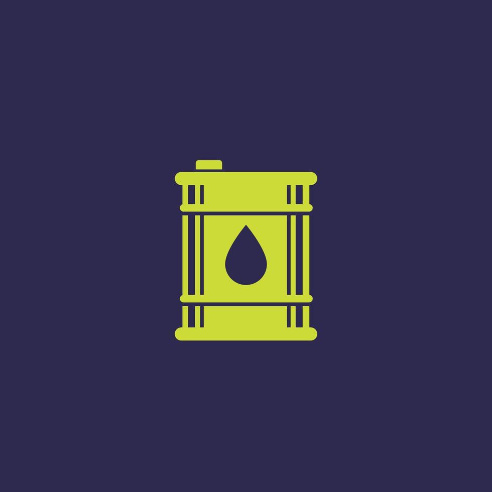 Biofuel barrel vector icon