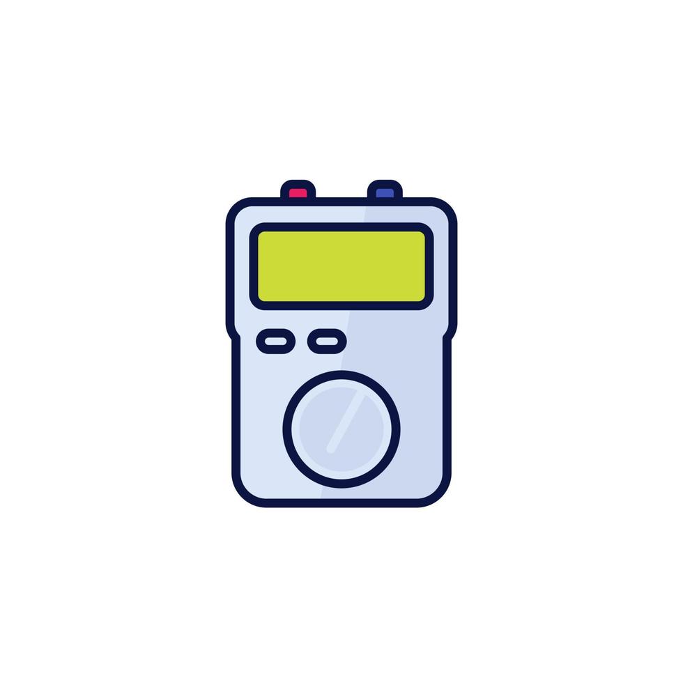 multitester icon on white, vector