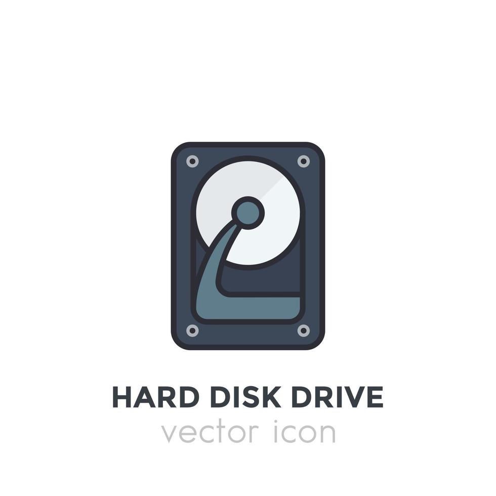 HDD, hard drive icon vector