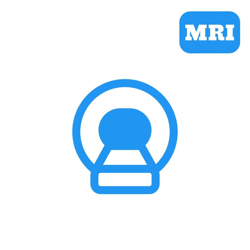MRI, CT scan icon vector