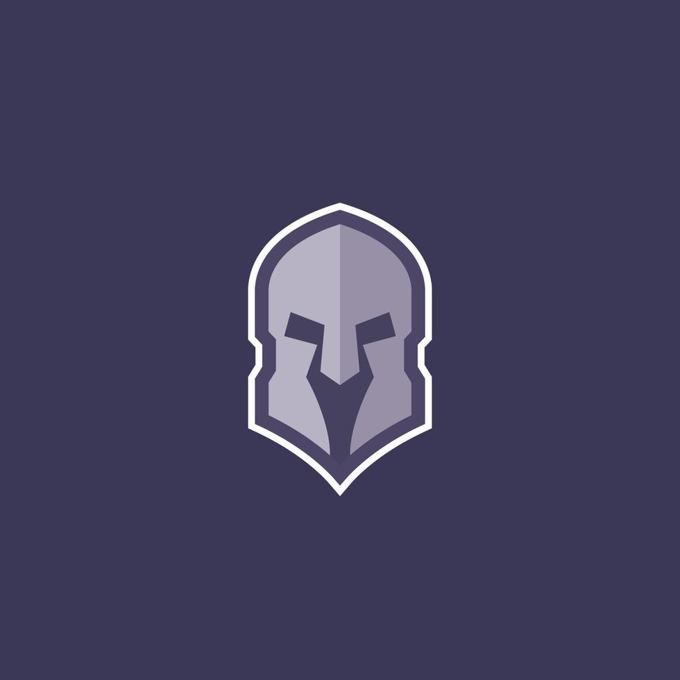 Spartan helmet logo concept for gym, fighting club, sport team vector