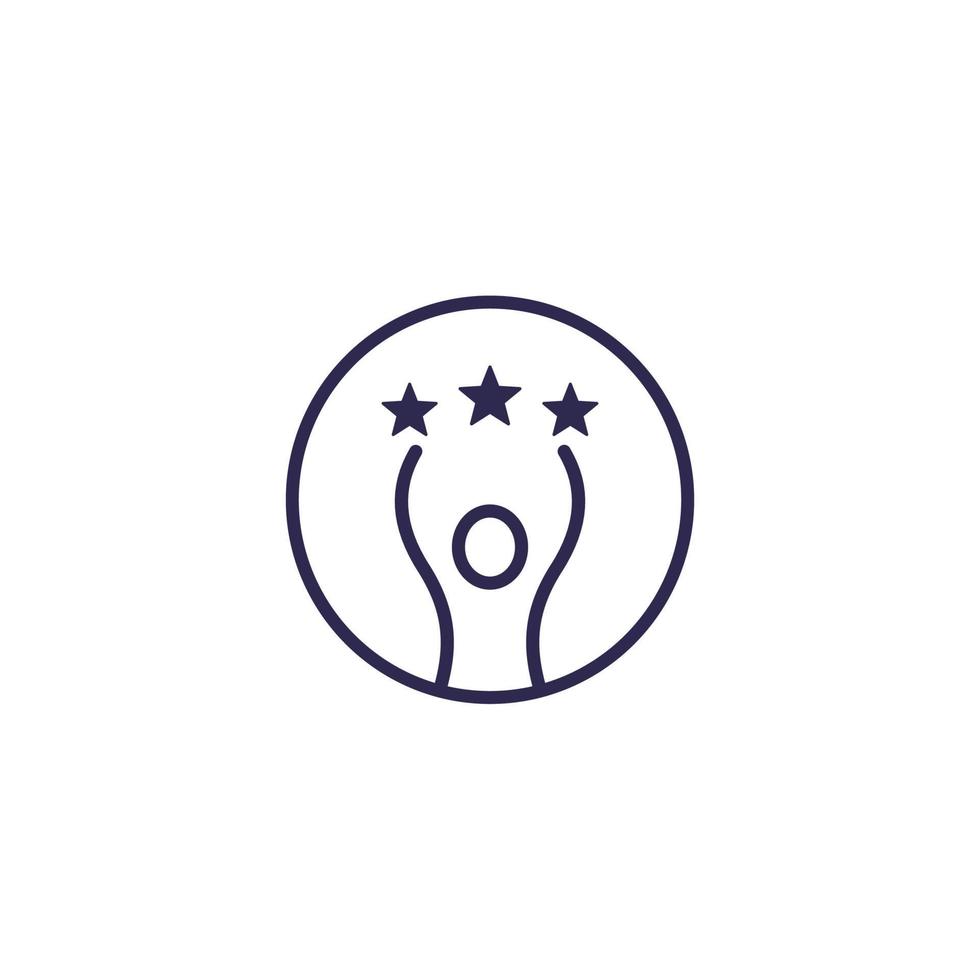 competence and skills vector icon