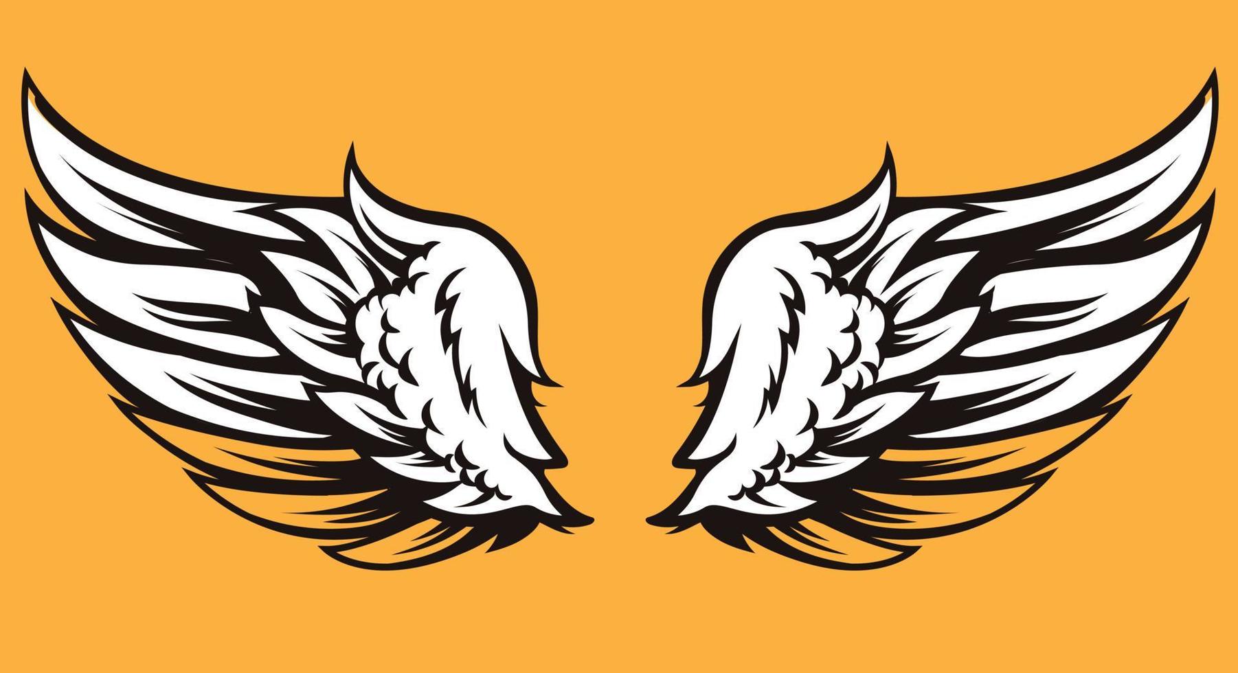 wing design logo 3588827 Vector Art at Vecteezy