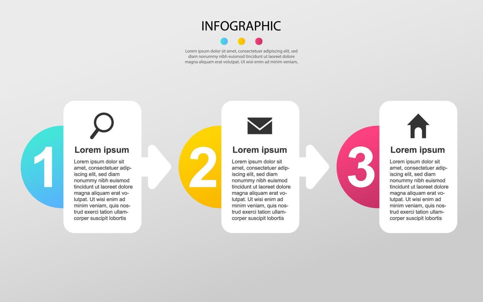 Modern Business data visualization. Process chart. Abstract elements of ...