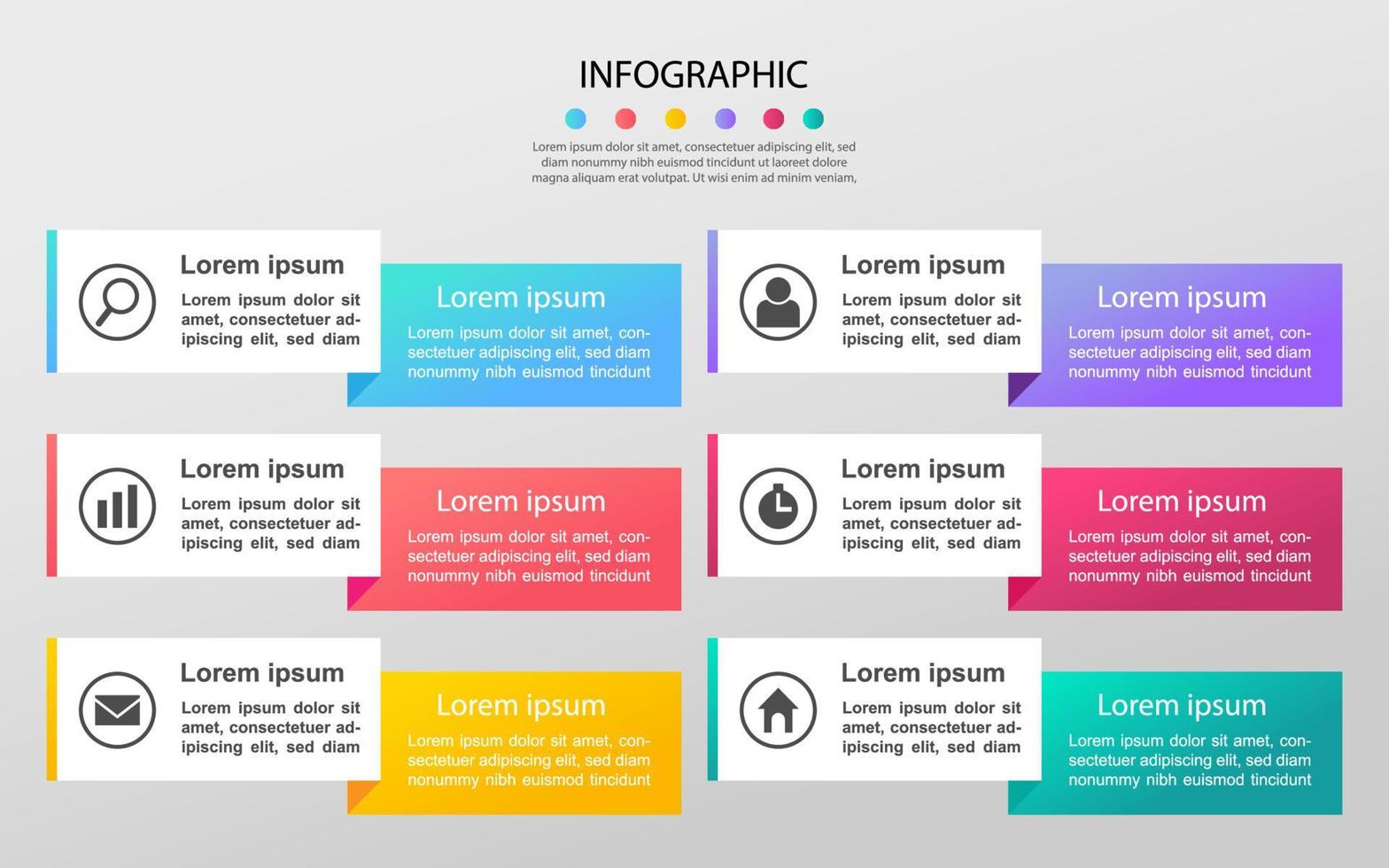 Modern Business data visualization. Process chart. Abstract elements of graph, diagram with steps, options. Vector business template for presentation. Creative concept for infographic