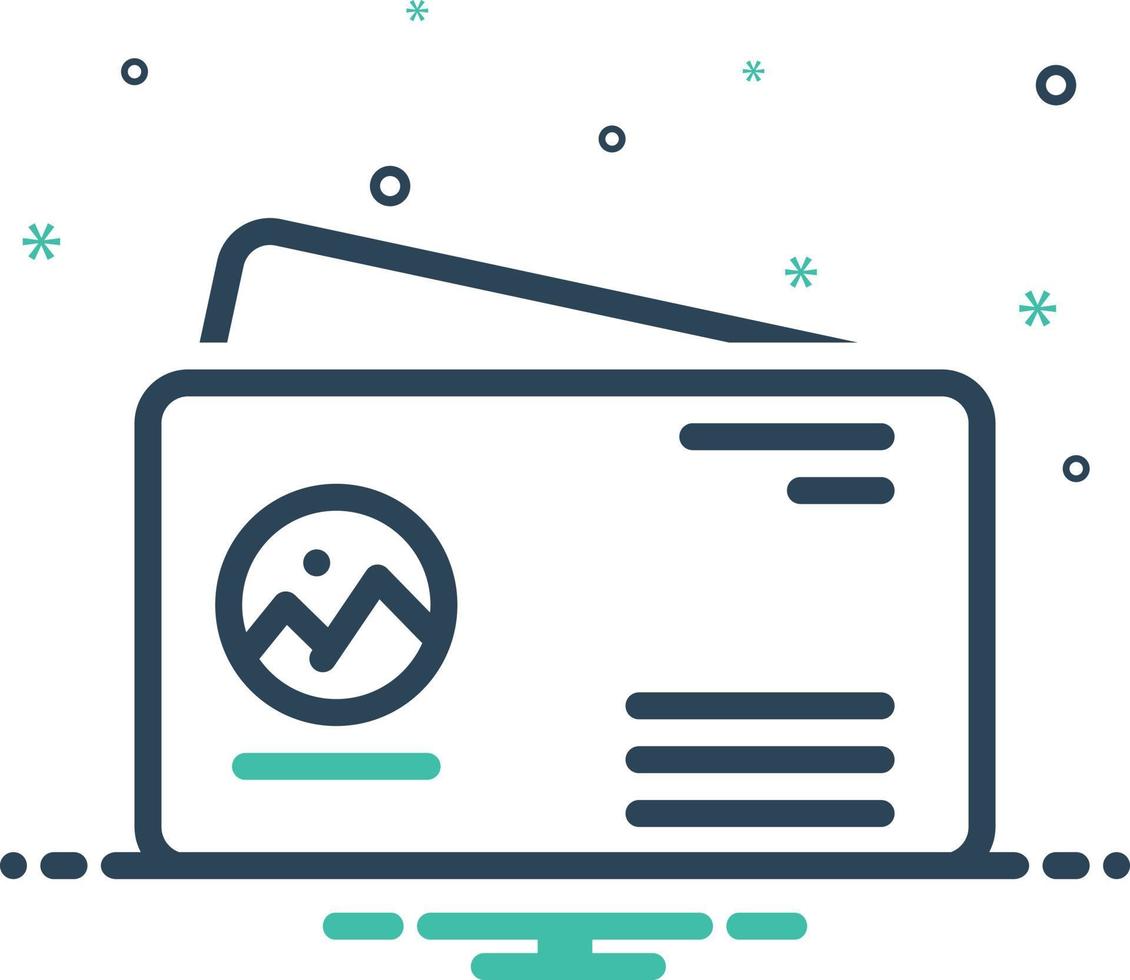 Mix icon for business vector
