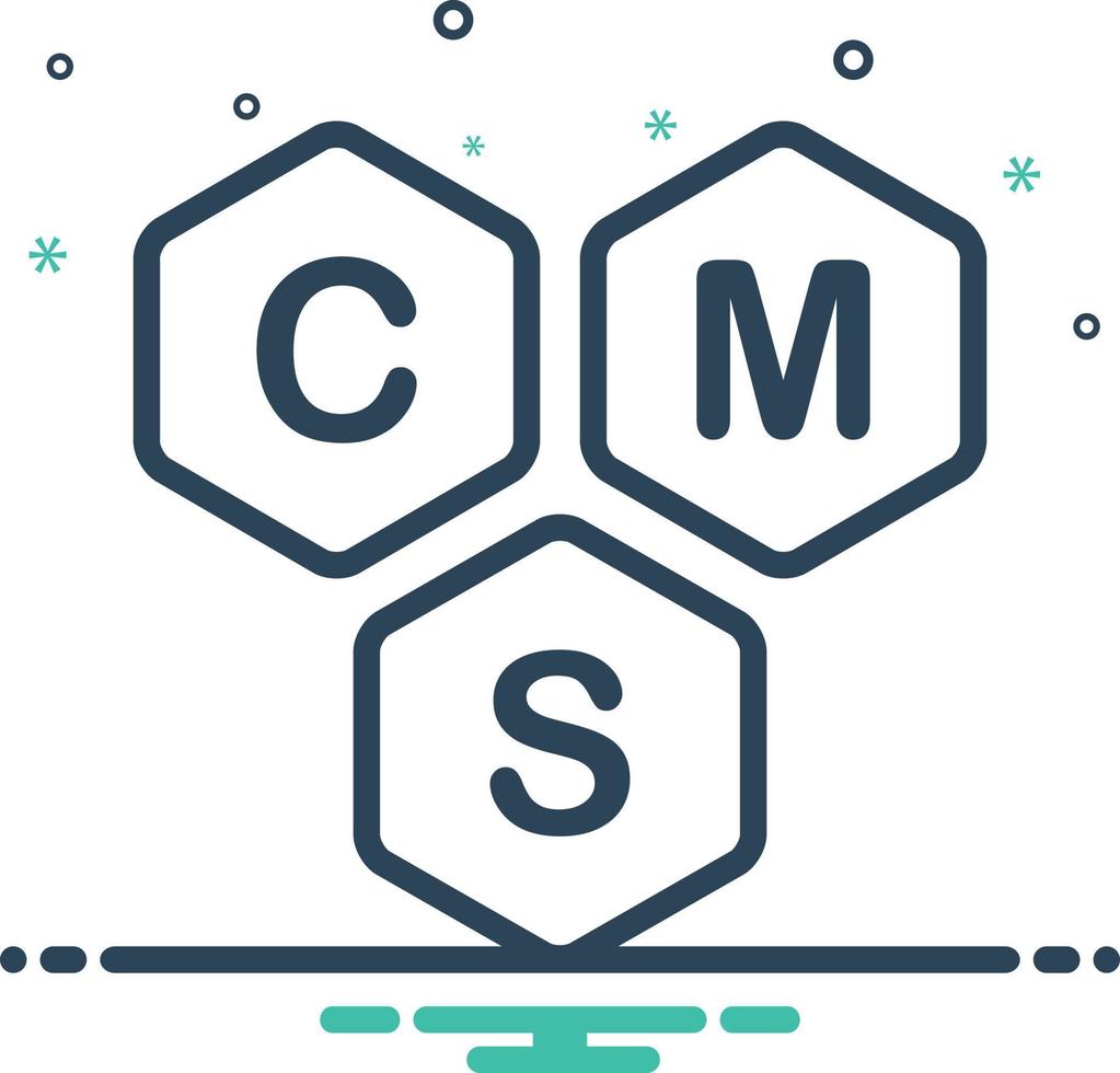 icono de mezcla para cms vector