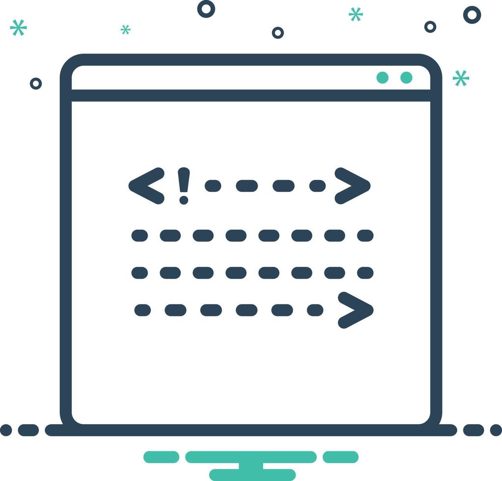 Mix icon for backend vector