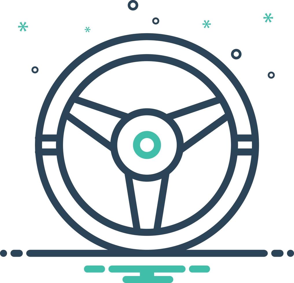 Mix icon for drive vector