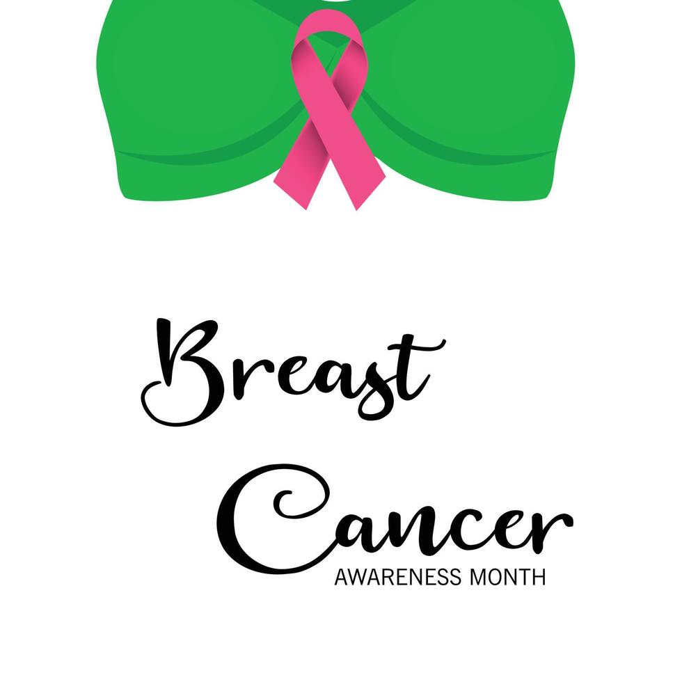 illustration of a Background for Breast Cancer Awareness Month vector