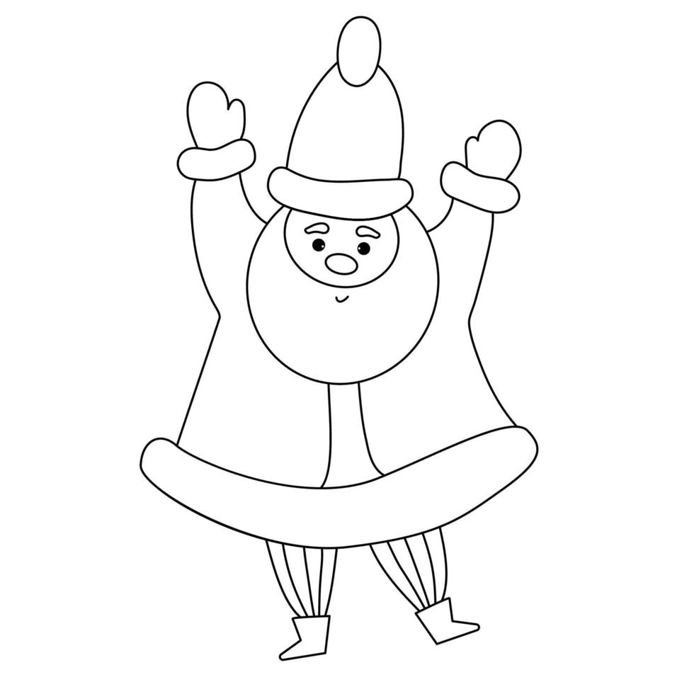 Santa Claus. outline. illustration vector