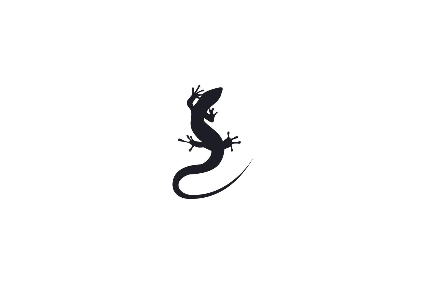 Lizard logo template design vector icon illustration