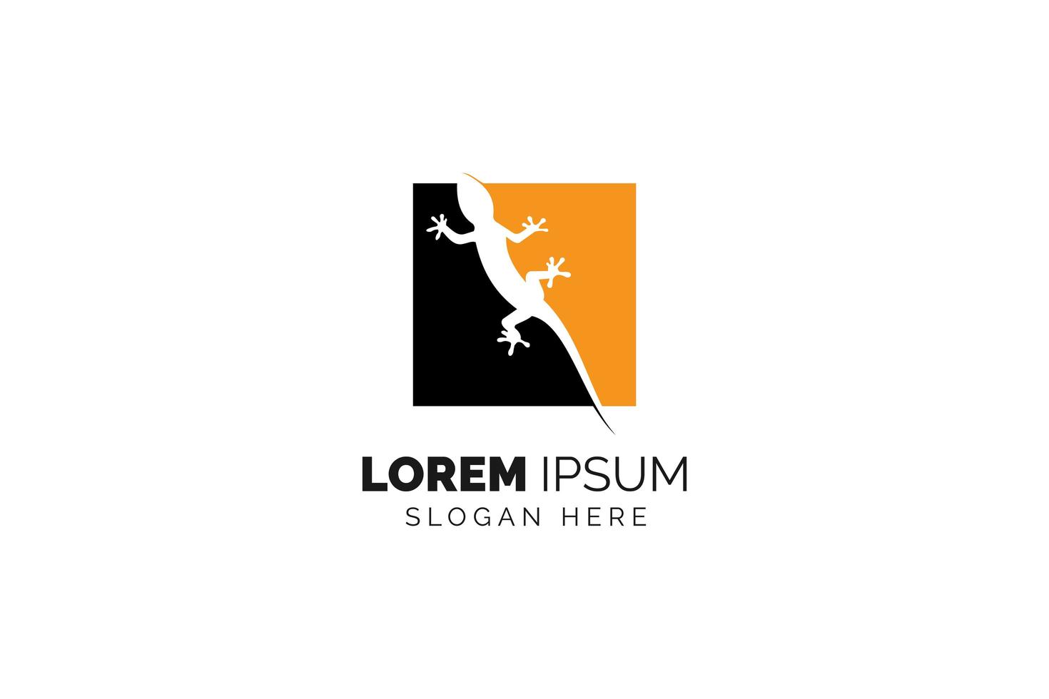 Lizard logo template design vector icon illustration
