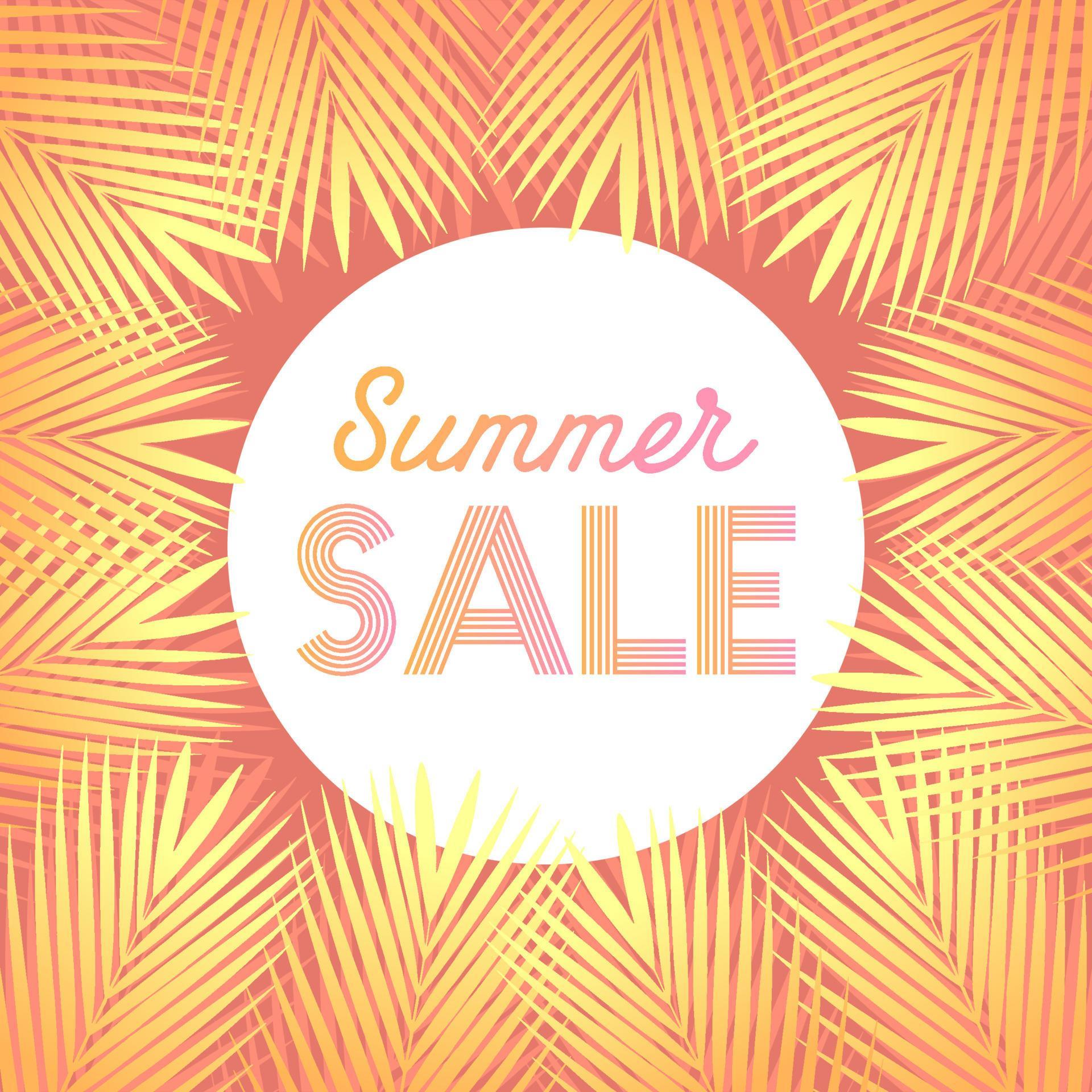 Summer sale design layout for banner, advertisement, Background with