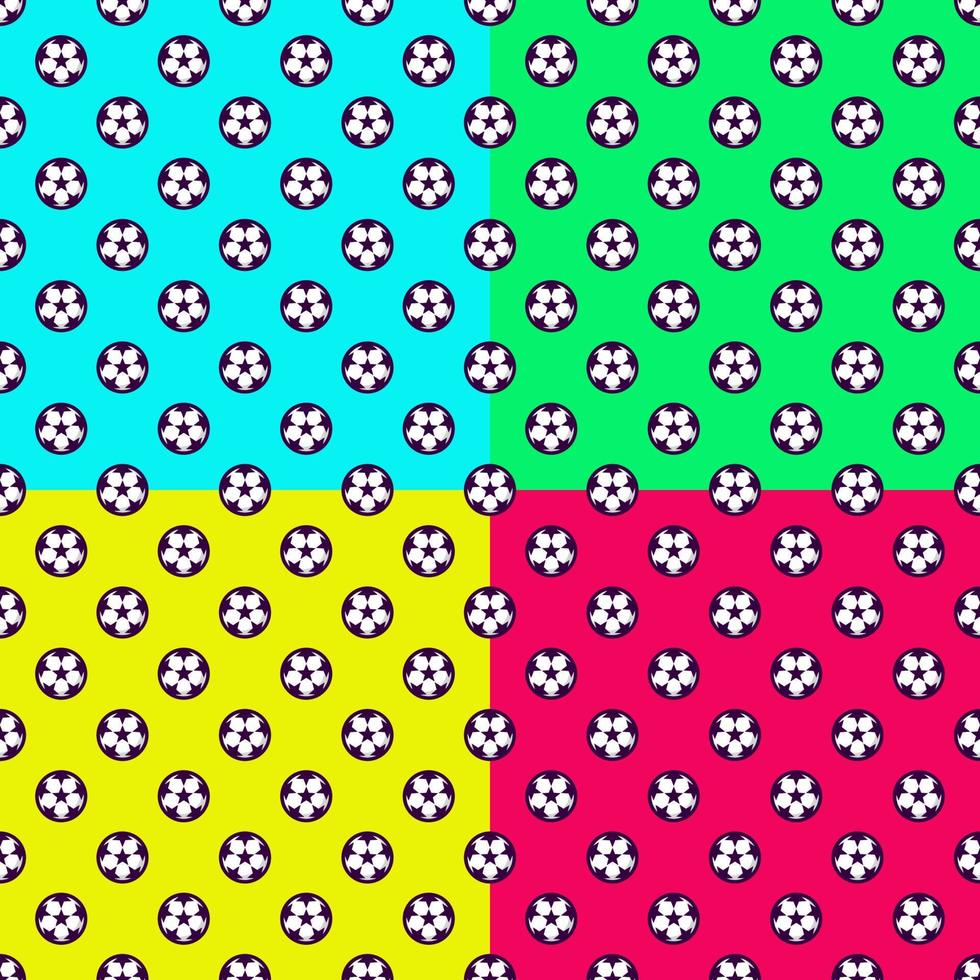 Colorful Football seamless patterns Seamless football, soccer seamless patterns. vector