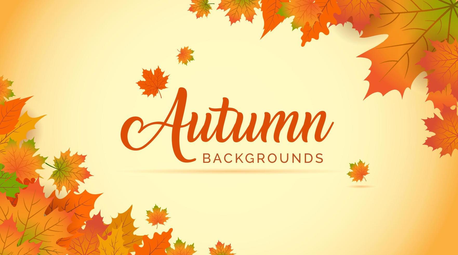Autumn Background, Autumn leaves Background, Autumn Banner Backgrounds vector