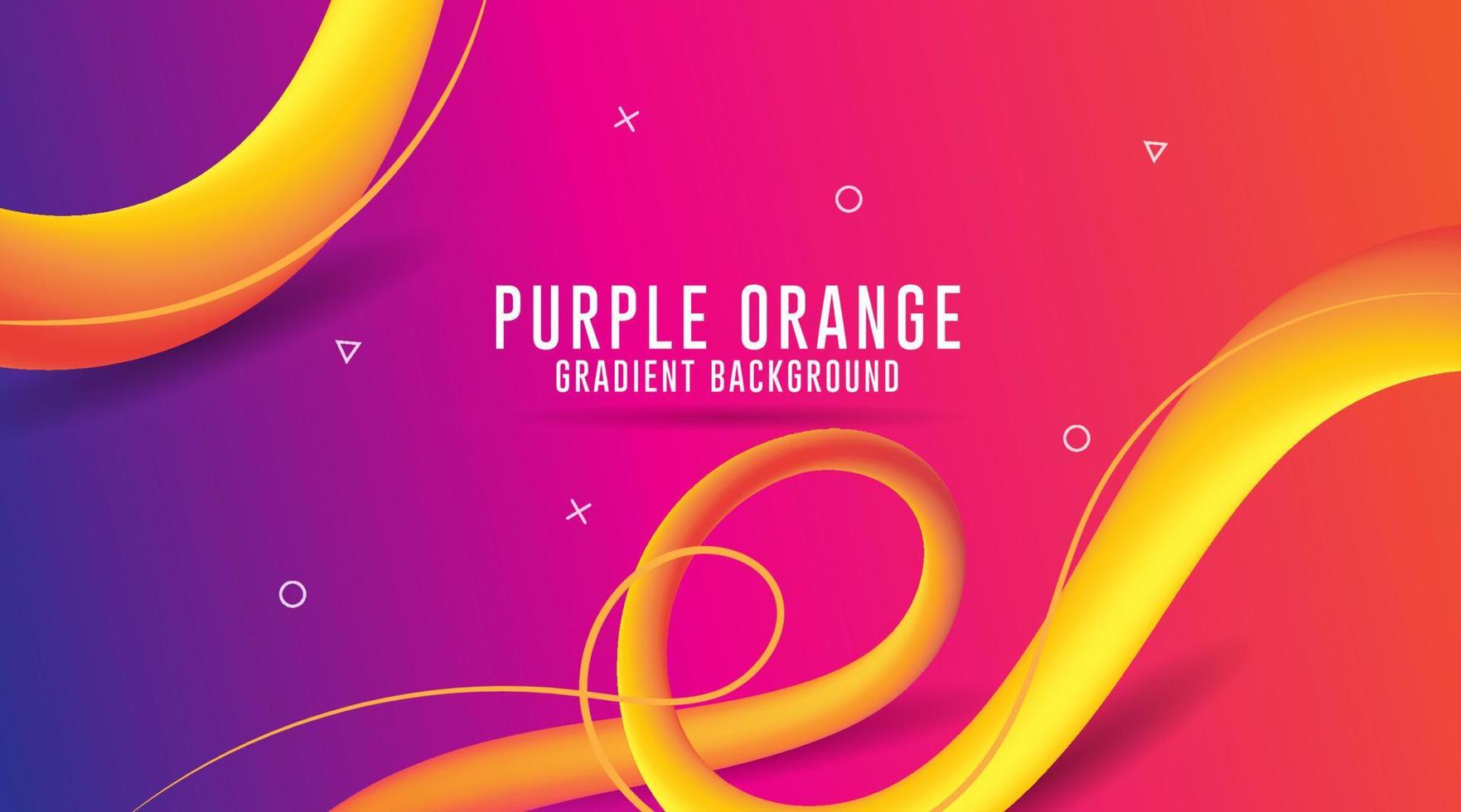 Purple and Orange Gradient Background, Gradient Abstract Background, Full color abstract background vector