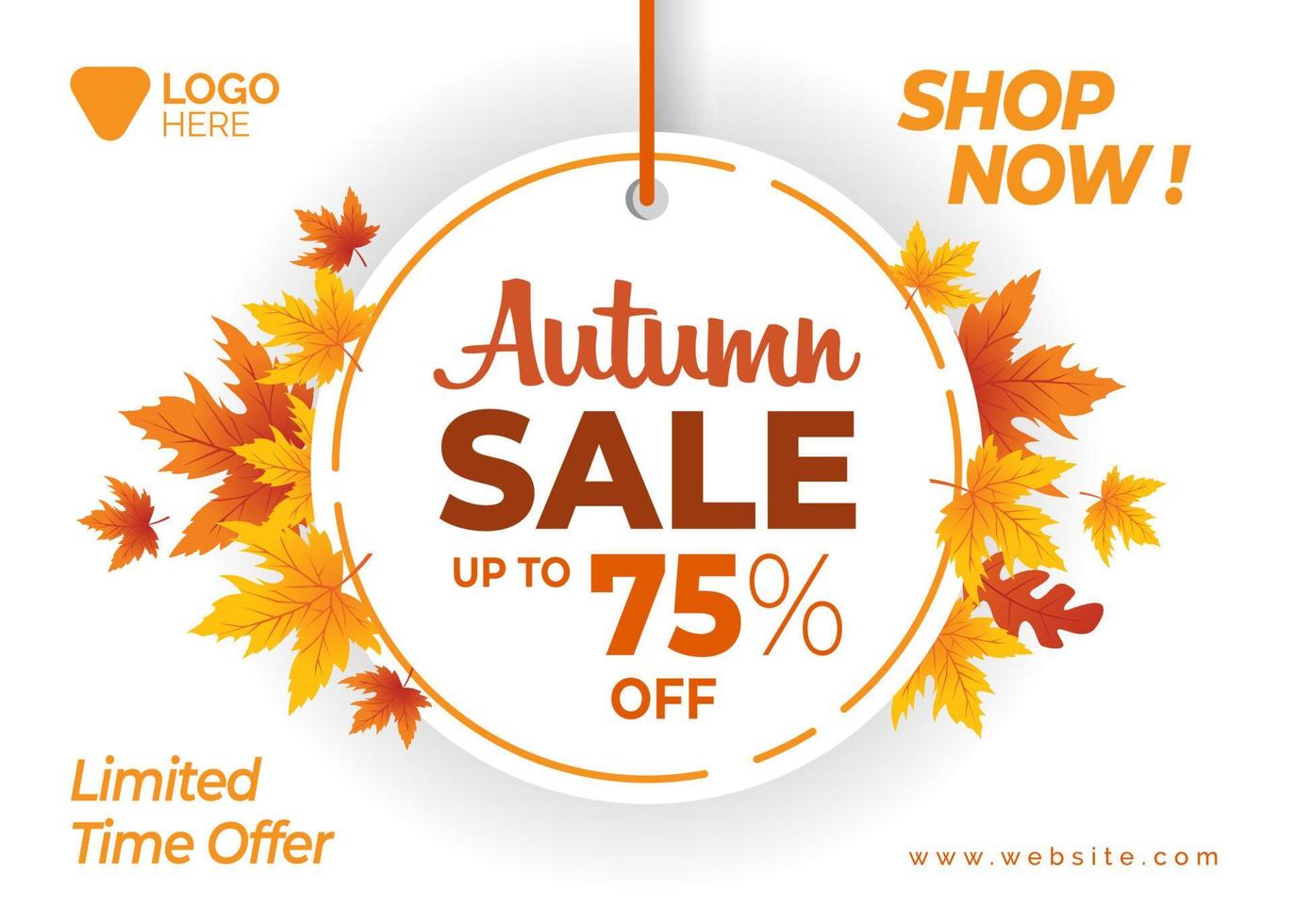 Autumn Sale Banner, Autumn Season background, Autumn Sale Background vector