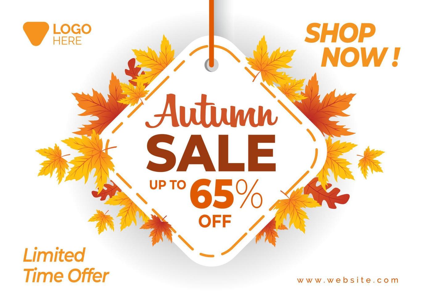 Autumn Sale Banner, Autumn Season background, Autumn Sale Background vector