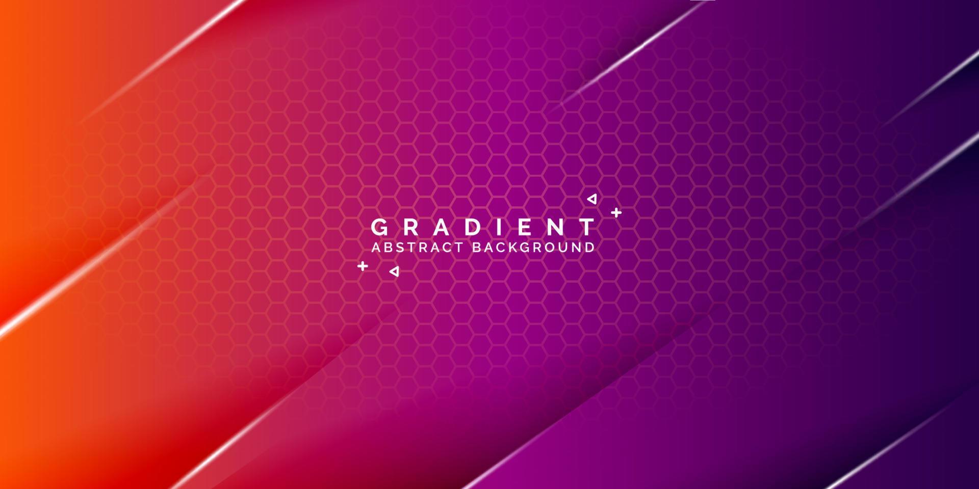 Purple and Orange Gradient Background, Gradient Abstract Background, Full color abstract background vector