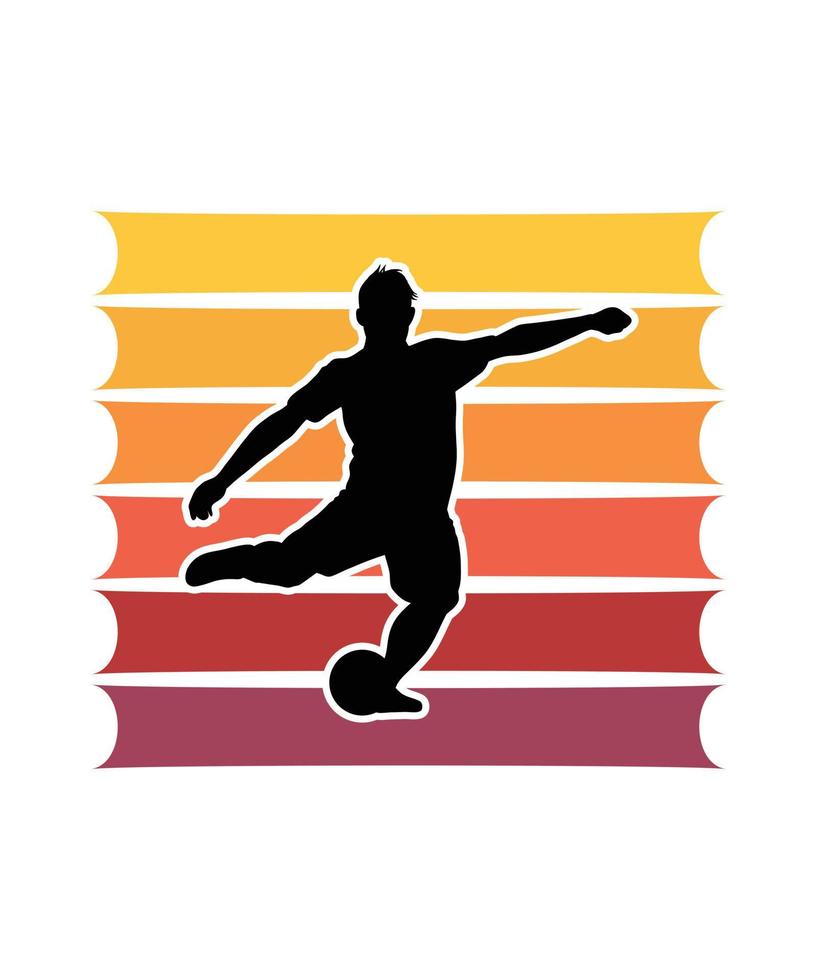 Football Retro Sunset Design template vector