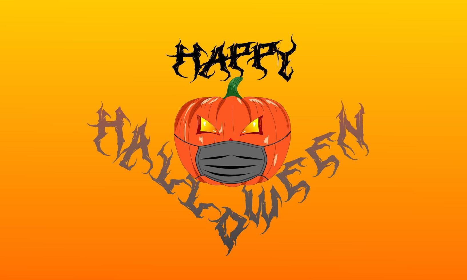 banner de feliz halloween, ilustración vectorial vector