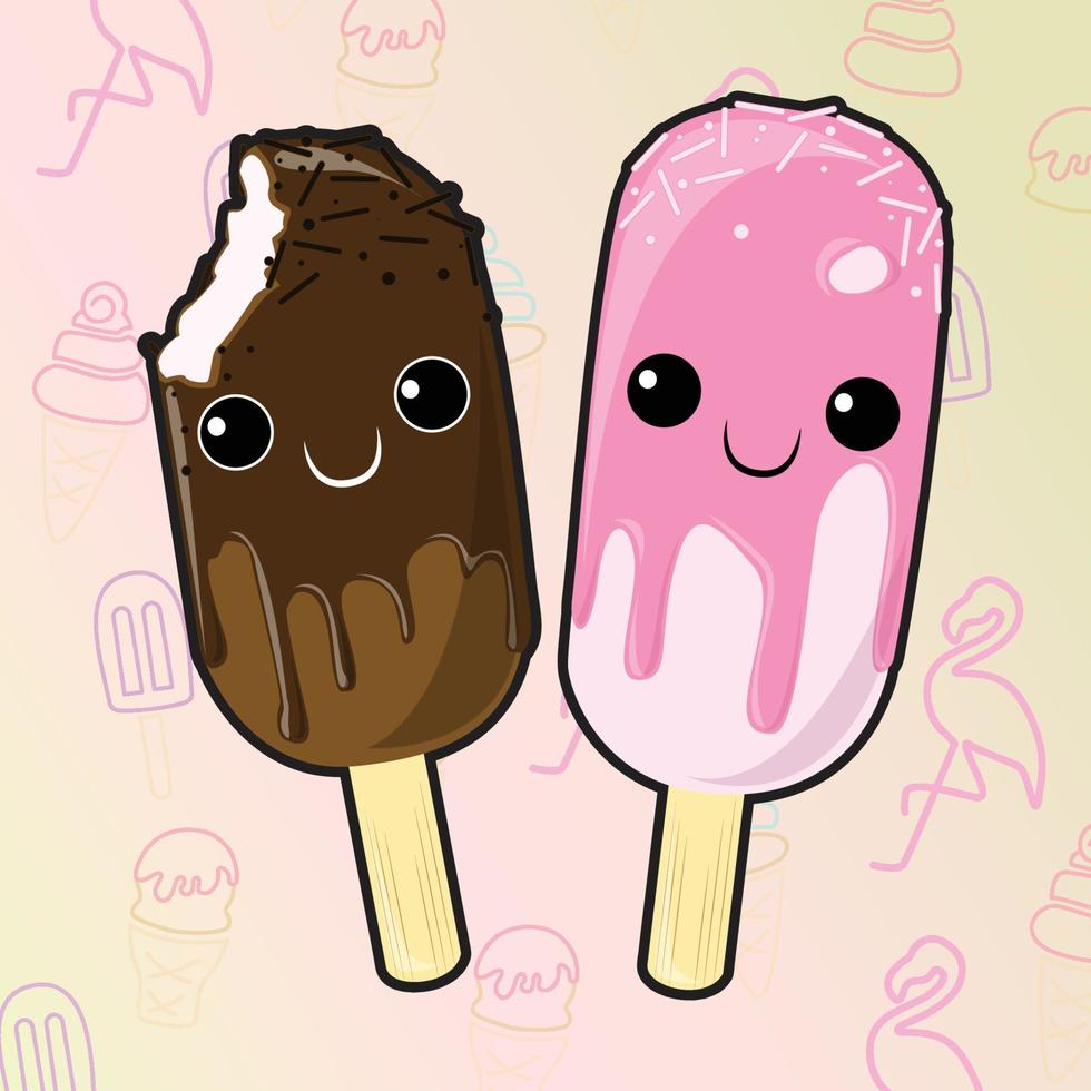 dibujos animados lindo helado 3590889 Vector en Vecteezy