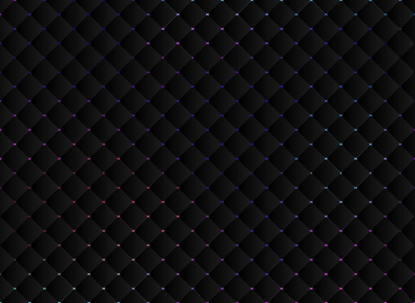 Abstract technology black squares mosaic pattern on vibrant bright color background and texture vector