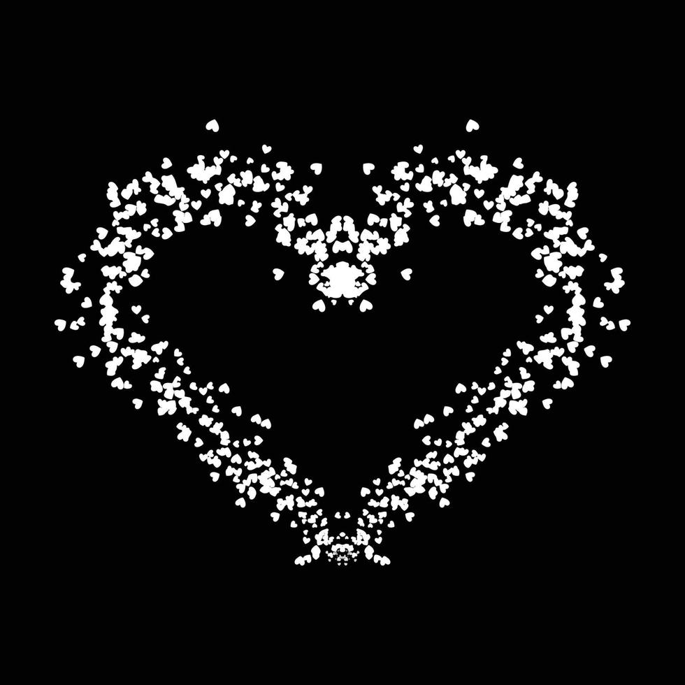 Heart love frame vector