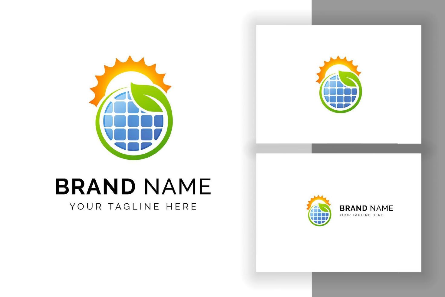 Sun solar energy logo design template. eco energy logo design vector