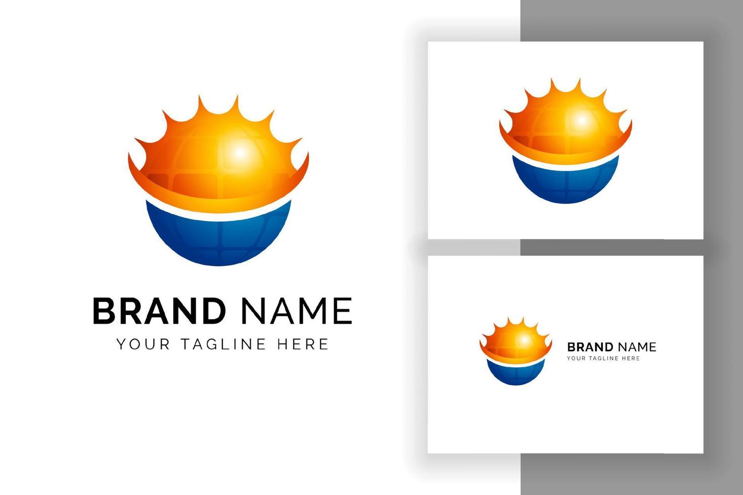 Sun solar energy logo design template. solar tech logo design vector