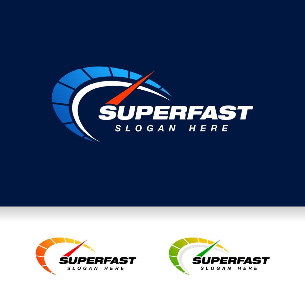 speed indicator vector logo design. speedometer icon symbol design template