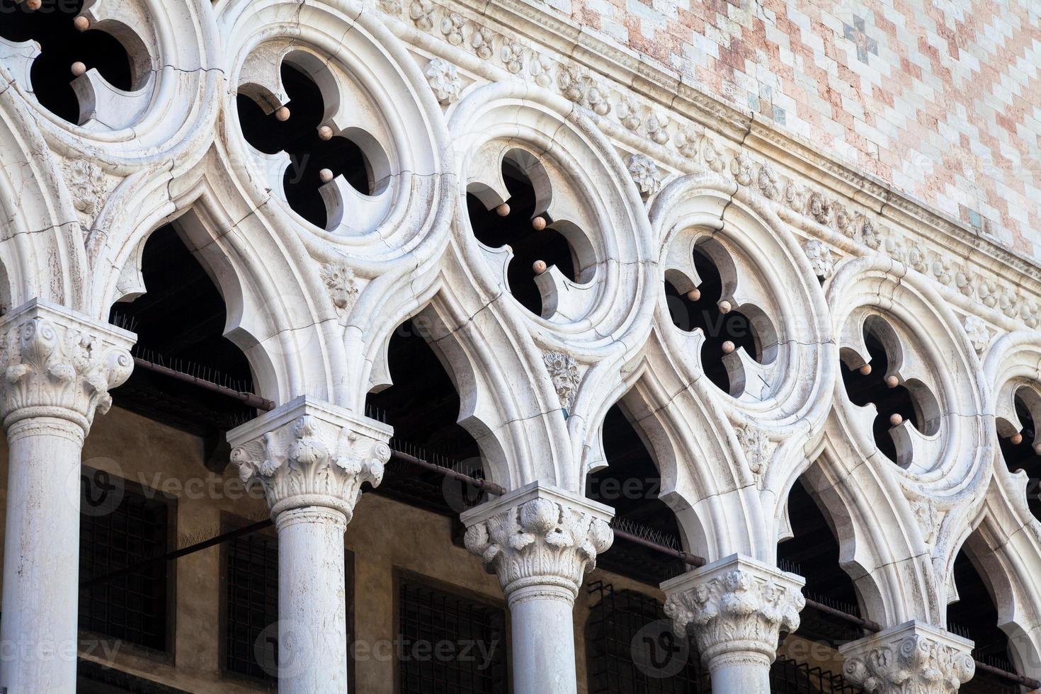 Venecia, Italia - perspectiva de columnas foto