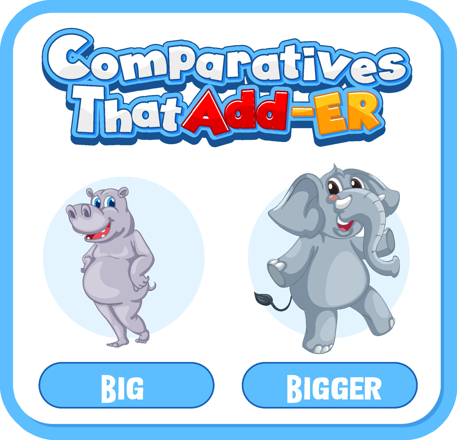 Comparative and Superlative Adjectives for word dirty 3591731 Vector