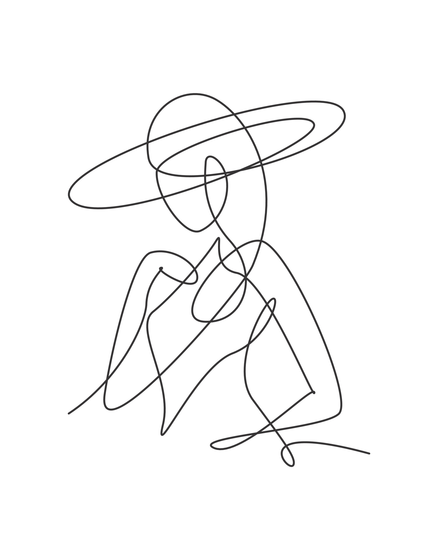 Рисунок одной линией