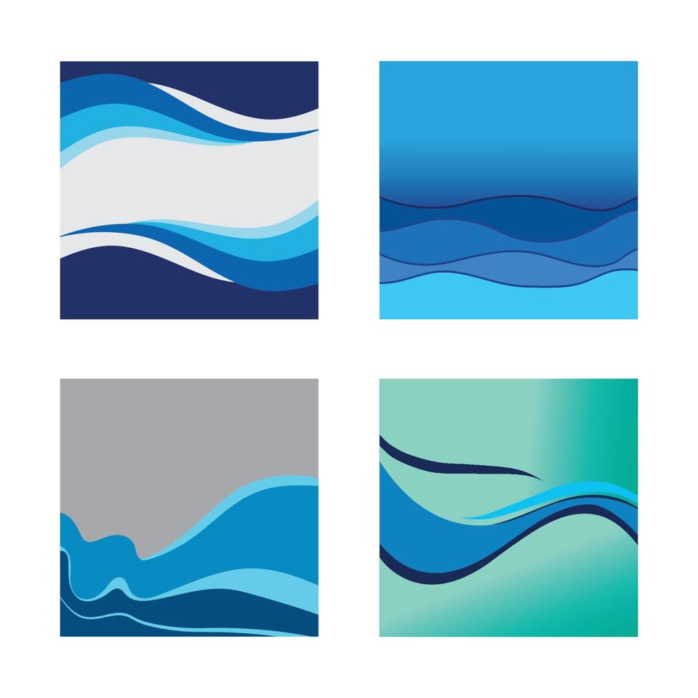 Abstract Water wave design background vector