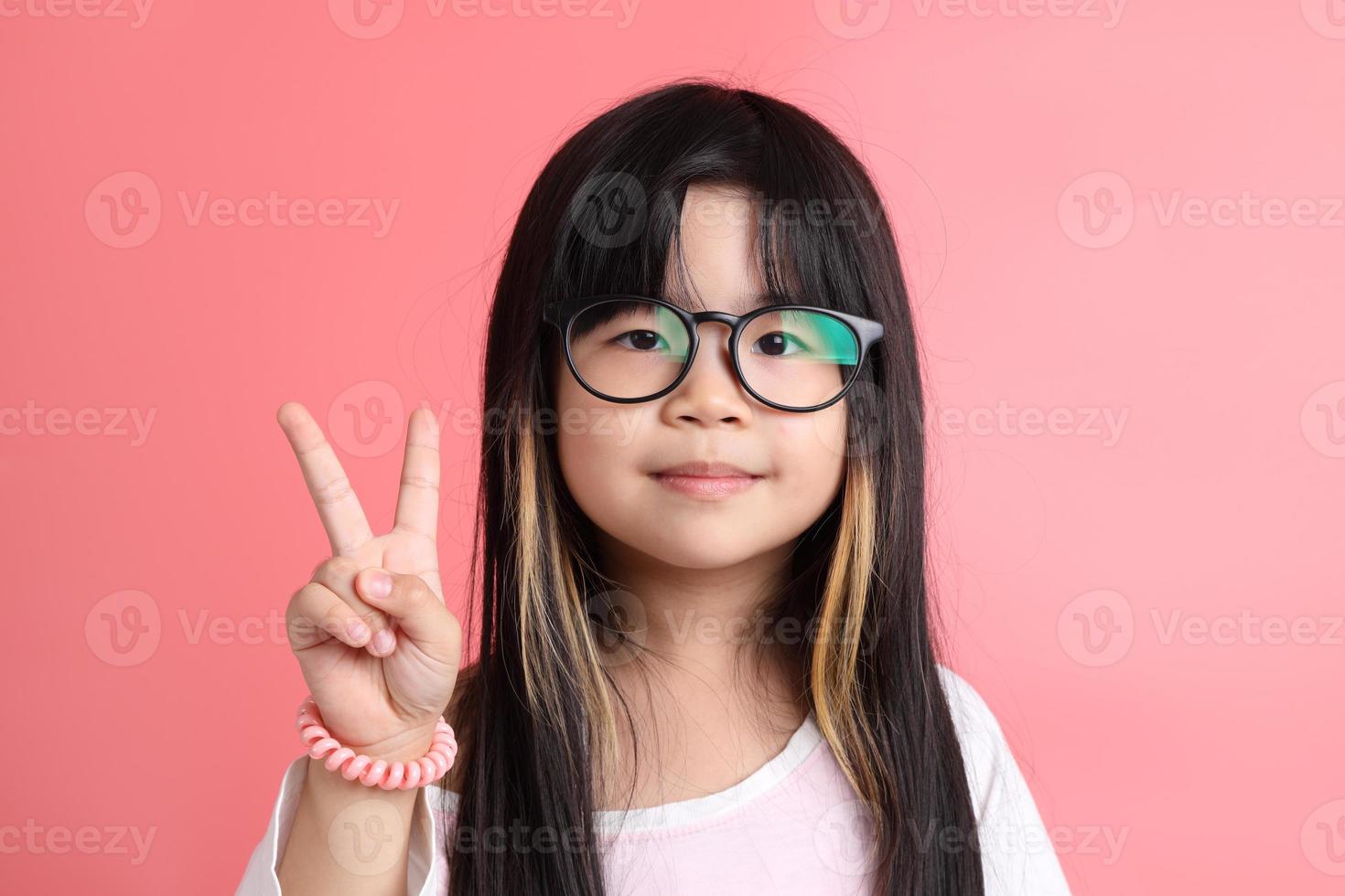 linda chica asiática foto
