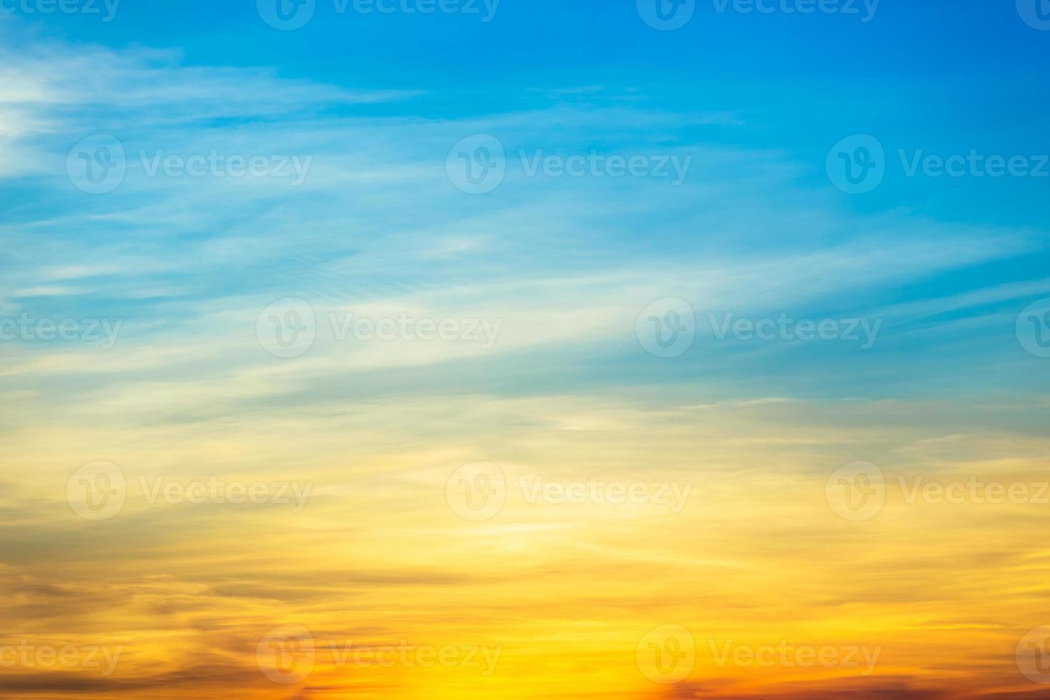 Beautiful cloudy sky and sunlight backgroung photo