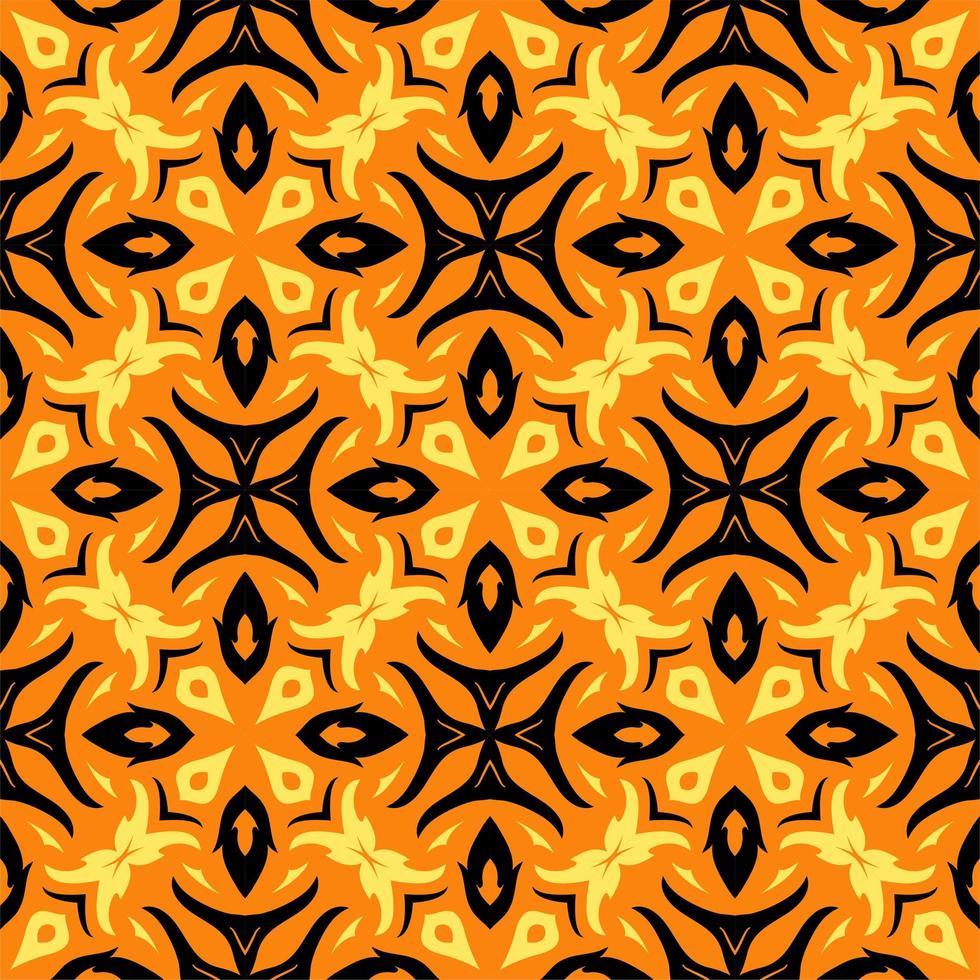 Three colors seamless ornament shape. Simple pattern abstract background vector