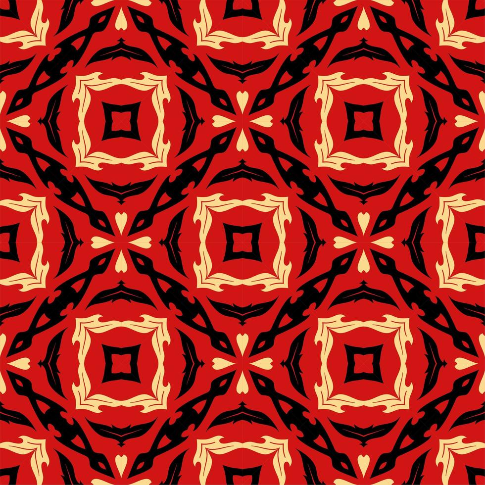 Three colors seamless ornament shape. Simple pattern abstract background vector