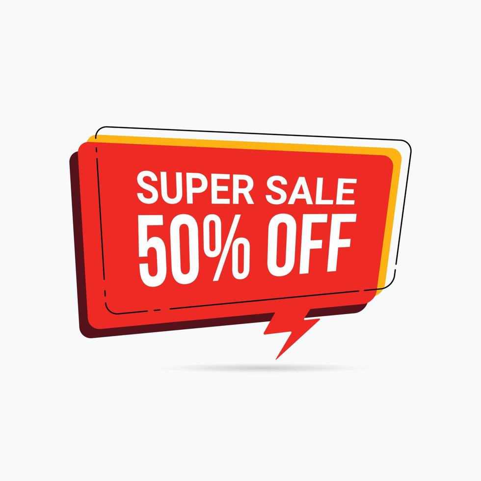 Sale offer label banner discount offer promotion vector